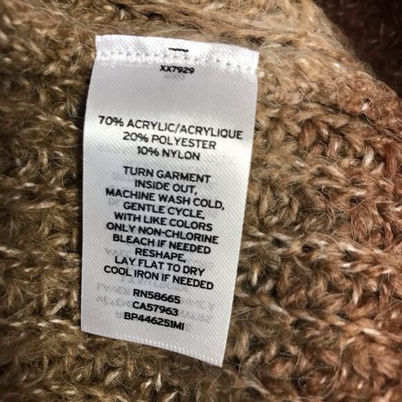 BP Space Dye Sweater Brown Raisin Stripe Size Small - Picture 8 of 8